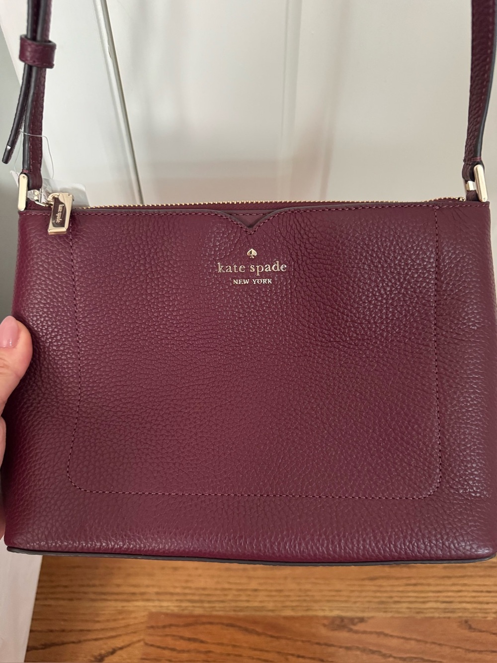 NWT Kate Spade burgundy crossbody